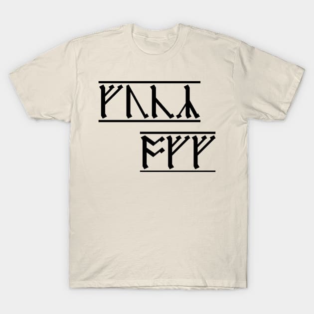 Rude Runes - Anglo-Saxon curse (5) T-Shirt by NewAmusements